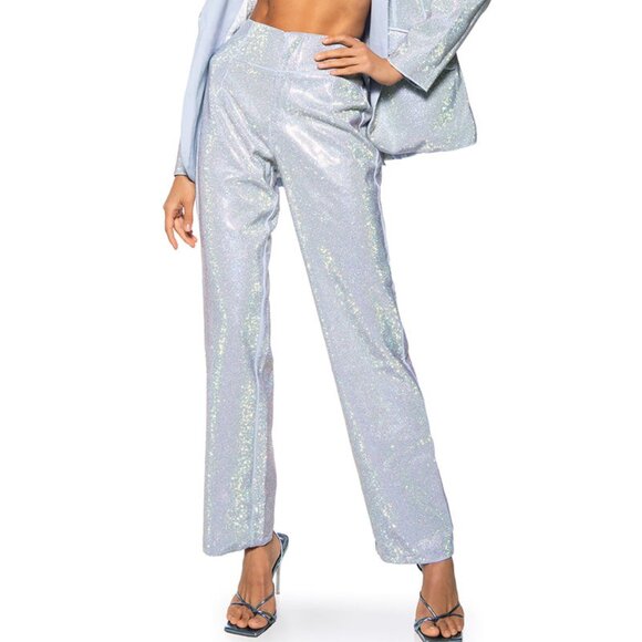 NEW Akira Full Rhinestone Blue Pants- SIZE Medium FREE SHIP - Picture 2 of 10